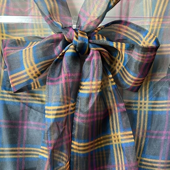 NWT gorgeous ruffle sleeve sheer shirt by Current Air for Anthropologie - Picture 9 of 11